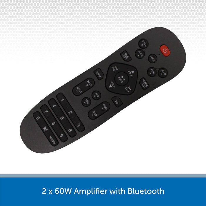 2 x 60W Bluetooth Stereo HiFi Amplifier Receiver with Phono, Optical, FM & Sub Output