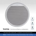 Biamp CMAR5T-W 5.25" 2-Way IP65 Waterproof Ceiling Speaker, 100V/8 Ohms (Single)