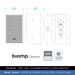 Biamp Desono MASK8F-BL / MASK8F-W 8" Full-Range Wall Speaker, 200W / 8 Ohms (Single)