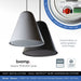 Biamp Desono P60DT-BL / P60DT-W 6.5" Pendant Speaker, 100V/16 Ohms (Single)