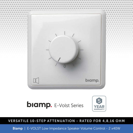 Biamp E-VOLST Low Impedance Speaker Volume Control, 2 x40W