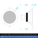 Biamp CM3T / CM3T-BL 3" Compact Spot Ceiling Speaker 100V/16 Ohms