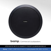 Biamp CM6T / CM6T-BL 6.5" Ceiling Speaker 6W, 100V/16 Ohm, IP54 Rated