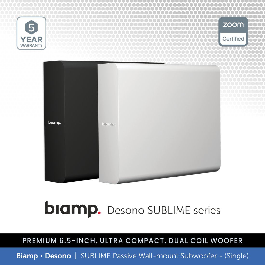 Biamp Desono SUBLIME-W / SUBLIME-BL Passive Subwoofer | Audio Volt