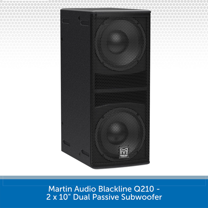 Martin Audio Blackline Q210 - 2 x 10" Dual Passive Subwoofer