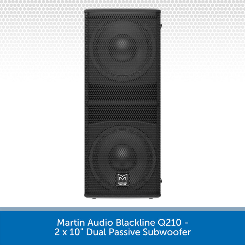 Martin Audio Blackline Q210 - 2 x 10" Dual Passive Subwoofer