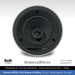 Bowers & Wilkins ceiling speaker on a white background with product details.