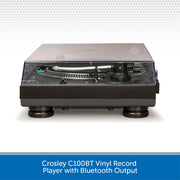 Crosley C100BT Vinyl Record Player with Bluetooth Output