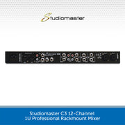 Studiomaster C3 12-Channel 1U Professional Rackmount Mixer