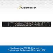 Studiomaster C3X 12-Channel 1U Professional Rackmount Mixer With DSP