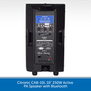 Citronic CAB-10L PA Speaker with Bluetooth