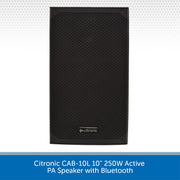Citronic CAB-10L 10" 220W Active PA Speaker with Bluetooth