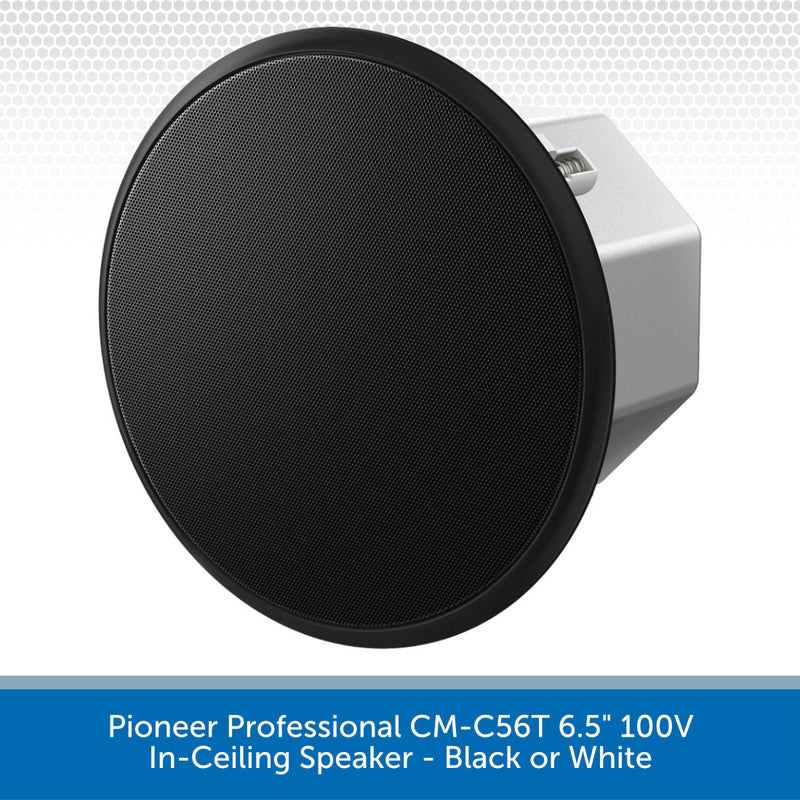 Pioneer Professional CM-C56T 6.5" 100V In-Ceiling Speaker - Black or White