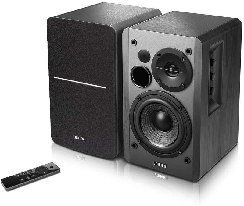 Edifier R1280DBs Active Bluetooth Bookshelf Speakers with Sub-Out & Remote - Pair - Black