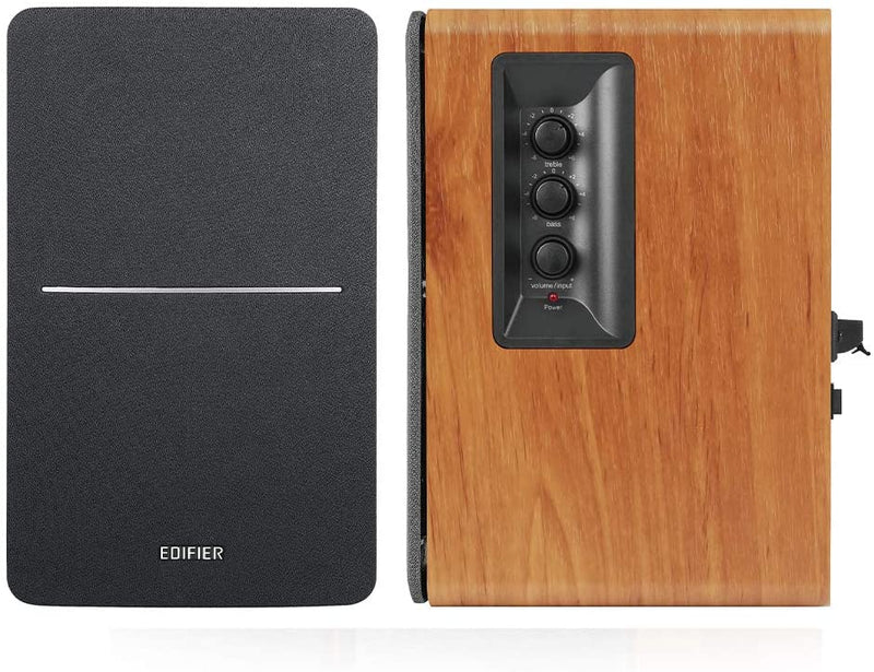 Edifier R1280DBs Active Bluetooth Bookshelf Speakers with Sub-Out & Remote - Pair - Brown