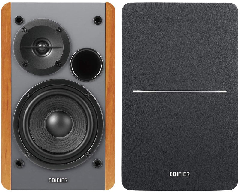 Edifier R1280Ts Active Bookshelf Speakers with Sub-Out & Remote - Pair - Brown
