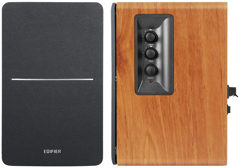 Edifier R1280Ts Active Bookshelf Speakers with Sub-Out & Remote - Pair - Brown