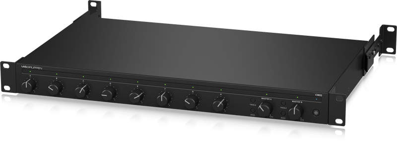 Lab Gruppen CM82 8-In / 2-Out Commercial 19" Rack Mixer