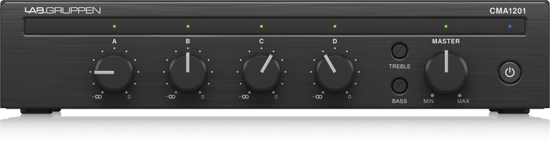 Lab Gruppen CMA1201 1 x 120W Commercial Mixer Amplifier, 100V/4-8 Ohms