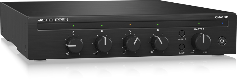 Lab Gruppen CMA1201 1 x 120W Commercial Mixer Amplifier, 100V/4-8 Ohms