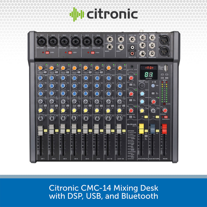Citronic CMC-14 14-Channel Mixing Desk