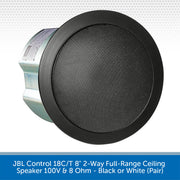 JBL Control 18C/T ceiling speaker on a white background