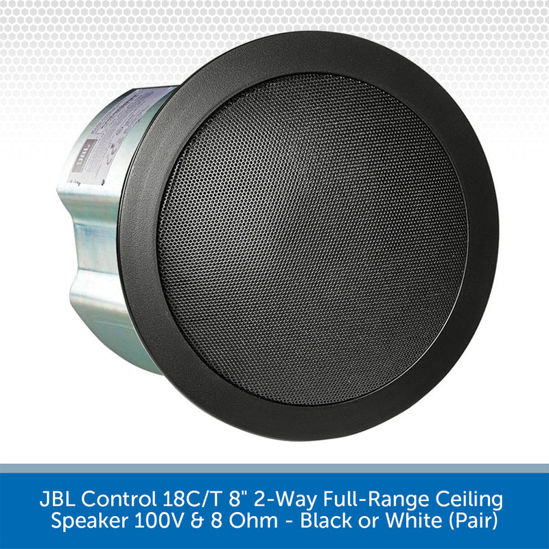 JBL Control 18C/T ceiling speaker on a white background