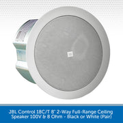 JBL Control 18C/T ceiling speaker on a white background