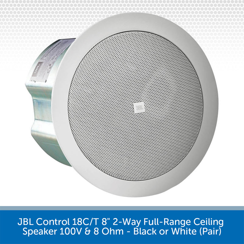 JBL Control 18C/T ceiling speaker on a white background
