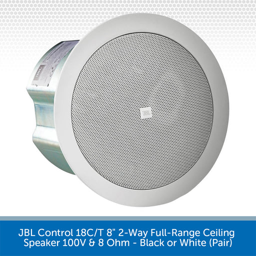 JBL Control 18C/T ceiling speaker on a white background