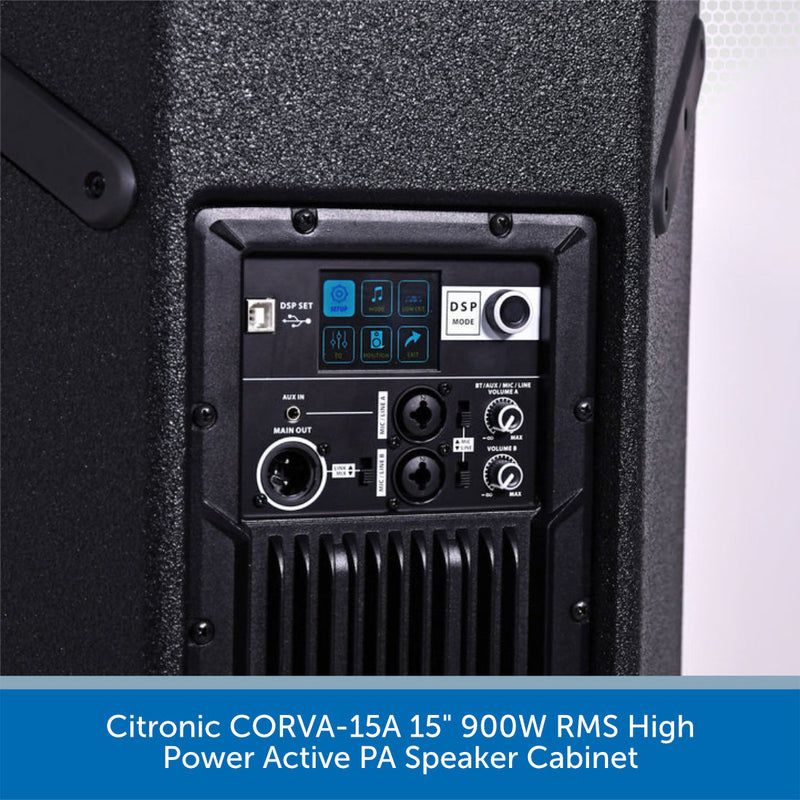 Citronic CORVA-15A Settings