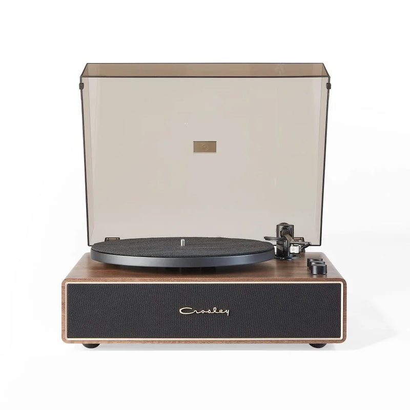 Crosley Stave Premium All-In-One Bluetooth Record Player, Built-In 60W Speakers