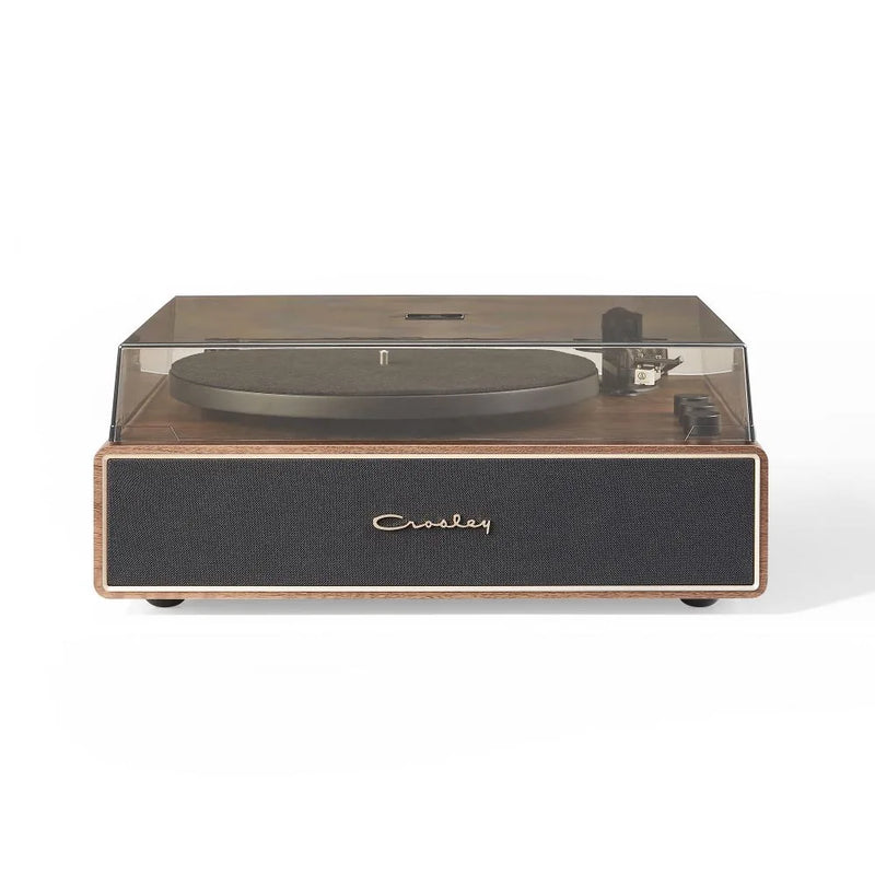Crosley Stave Premium All-In-One Bluetooth Record Player, Built-In 60W Speakers