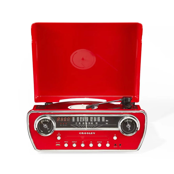 Crosley Powel 7-in-1 Record Player with Bluetooth, CD Player & FM Radio