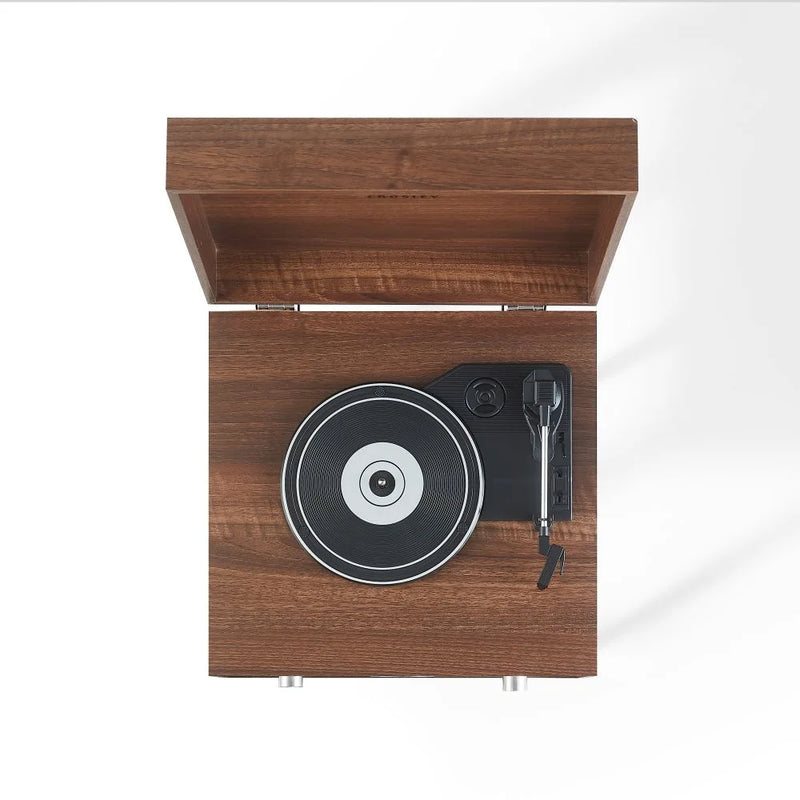 Crosley Nash 7-in-1 Bluetooth Record Player Music Centre - Walnut
