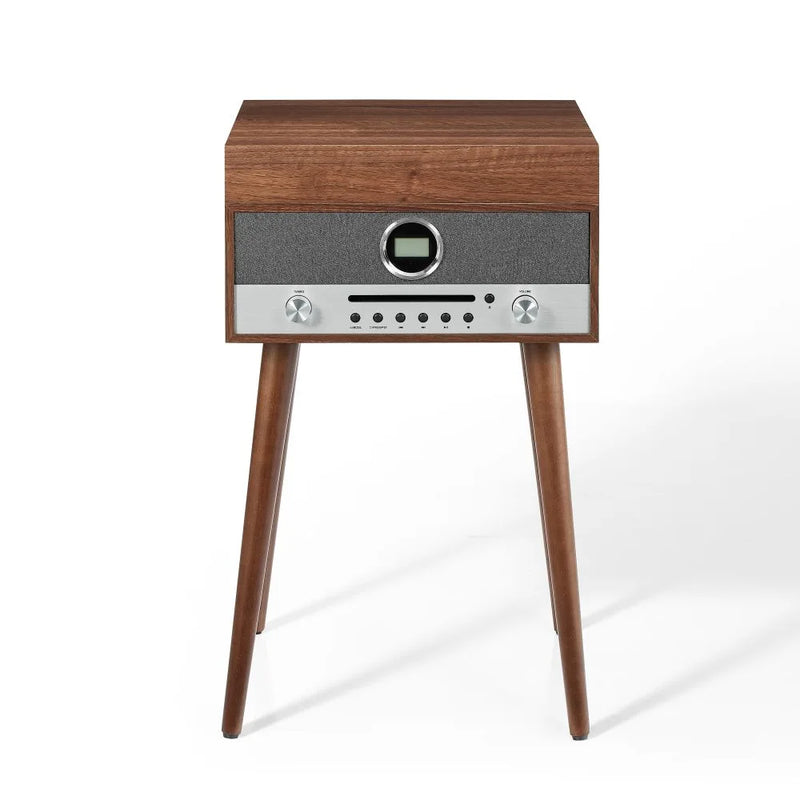 Crosley Nash 7-in-1 Bluetooth Record Player Music Centre - Walnut