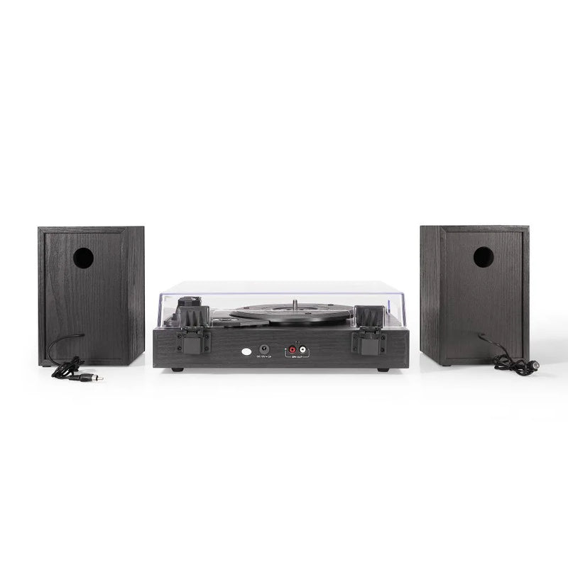 Crosley Zane Bluetooth Record Player with DAB Radio & Stereo Speakers - Black