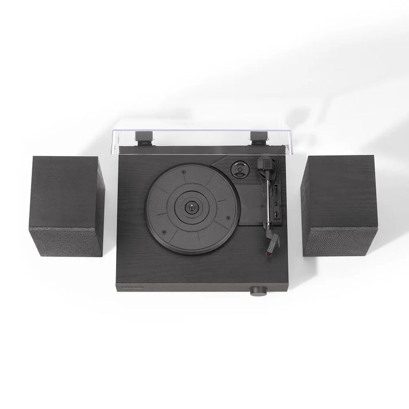 Crosley Zane Bluetooth Record Player with DAB Radio & Stereo Speakers - Black