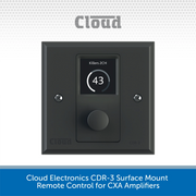 Cloud Electronics CDR-3 Surface Mount Remote Control for CXA Amplifiers