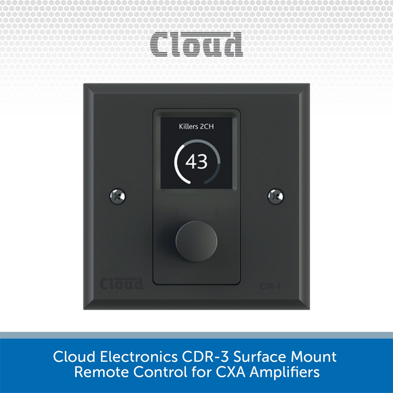 Cloud Electronics CDR-3 Surface Mount Remote Control for CXA Amplifiers