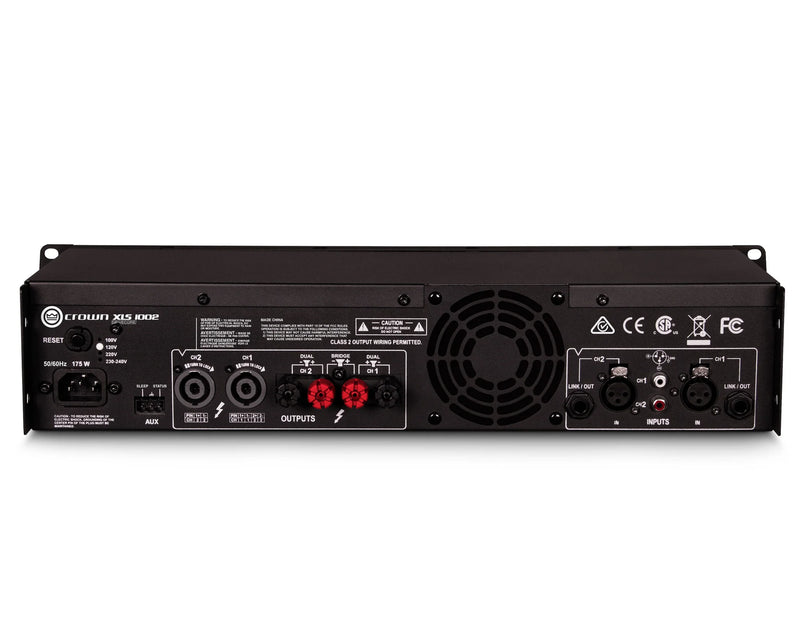 Crown XLS 1002 DriveCore 2 Power Amplifier with DSP – 2 x 350W @ 4Ω