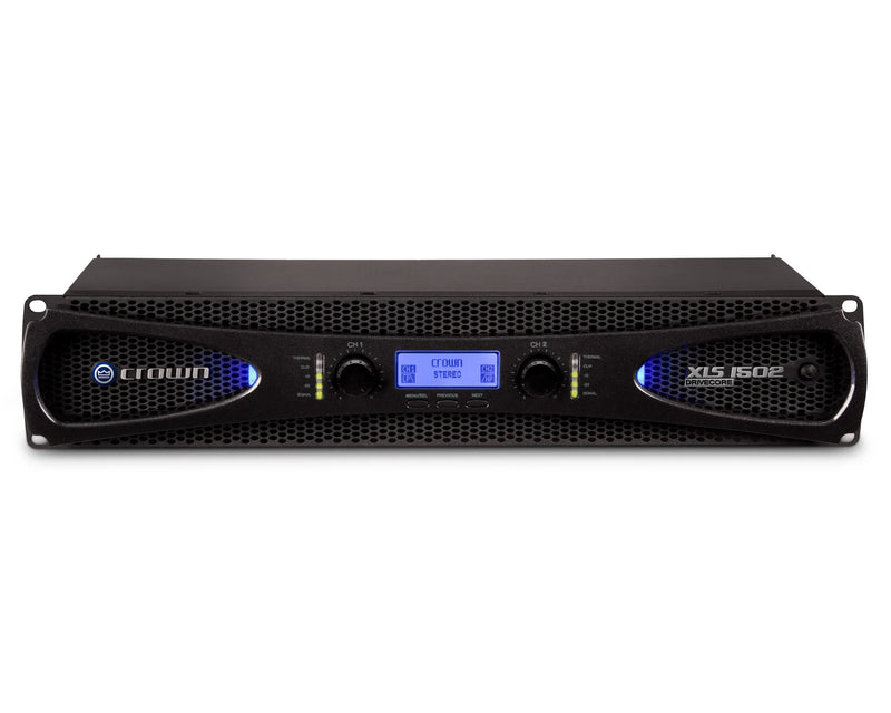 Crown XLS 1502 DriveCore 2 Power Amplifier with DSP – 2 x 525W @ 4Ω