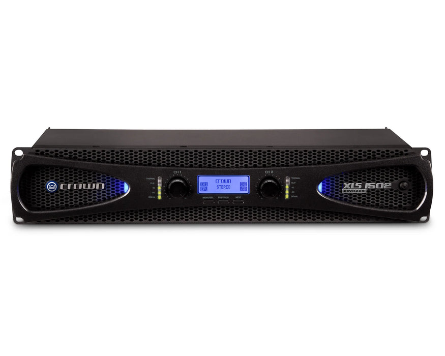 Crown XLS 1502 DriveCore 2 Power Amplifier with DSP – 2 x 525W @ 4Ω