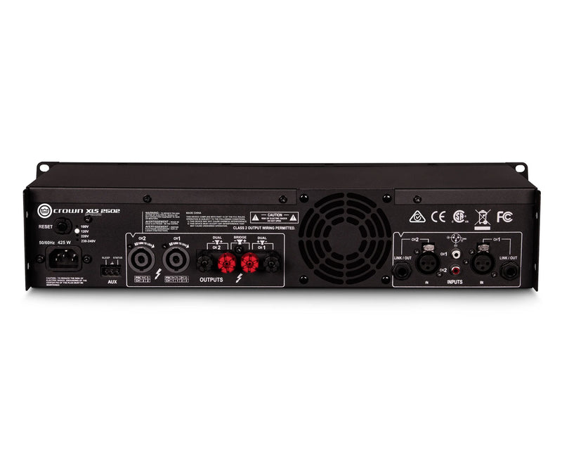 Crown XLS 2502 DriveCore 2 Power Amplifier with DSP – 2 x 775W @ 4Ω