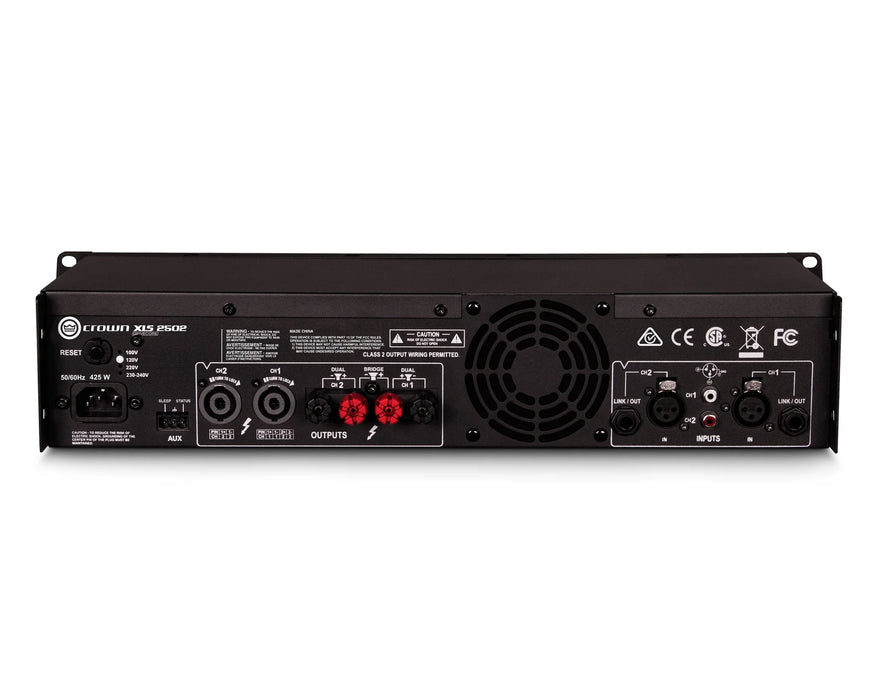 Crown XLS 2502 DriveCore 2 Power Amplifier with DSP – 2 x 775W @ 4Ω