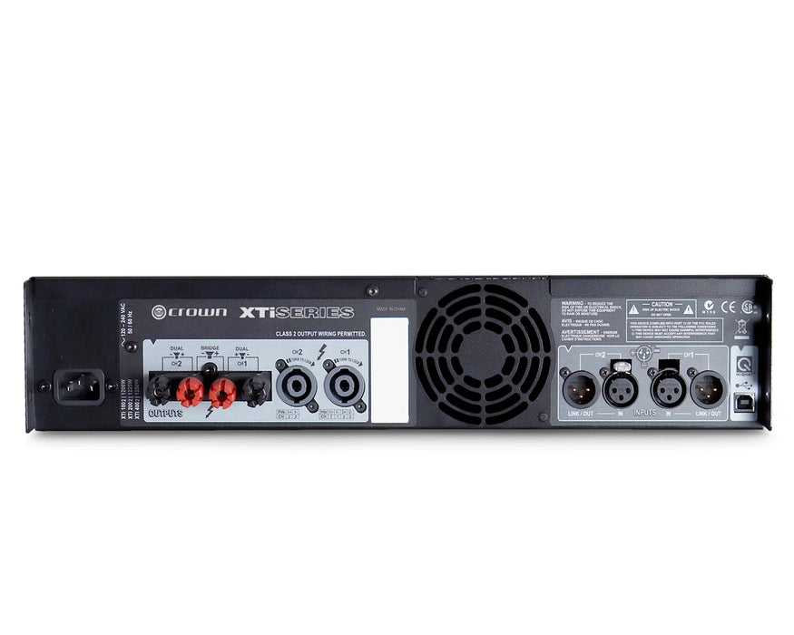 Crown XTi 1002 Power Amplifier with DSP – 2 x 500W @ 4Ω