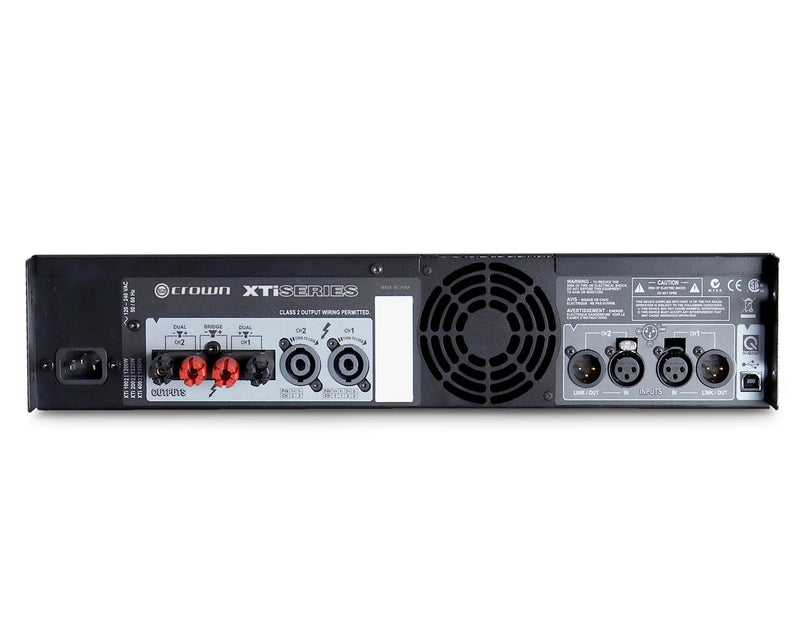 Crown XTi 2002 Power Amplifier with DSP – 2 x 800W @ 4Ω