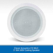 Clever Acoustics CS 56LC 5" 6W 100V Ceiling Speaker