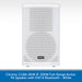 A white Citronic CUBA-8AW 8-inch full-range active PA speaker with DSP and Bluetooth, shown against a white background with a blue text banner at the bottom.