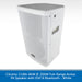 A white Citronic CUBA-8AW 8-inch 250W full-range active PA speaker with DSP and Bluetooth, shown from a three-quarters angle on a white background with a blue text banner at the bottom.